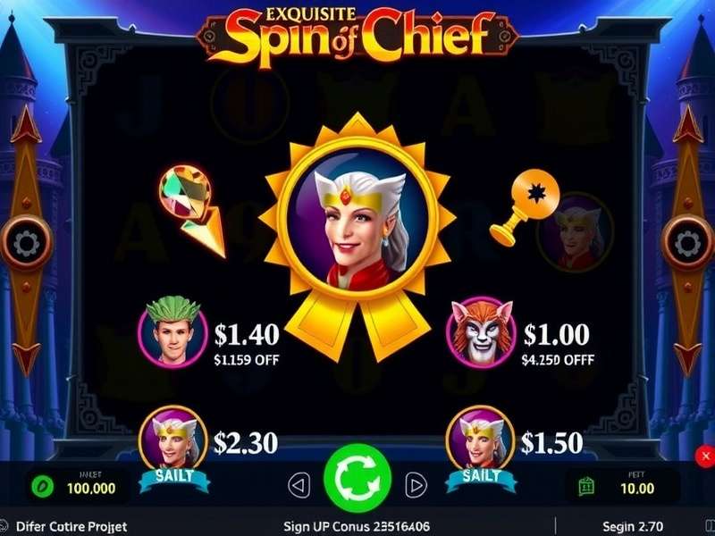 Exquisite Spin Chief gameplay interface